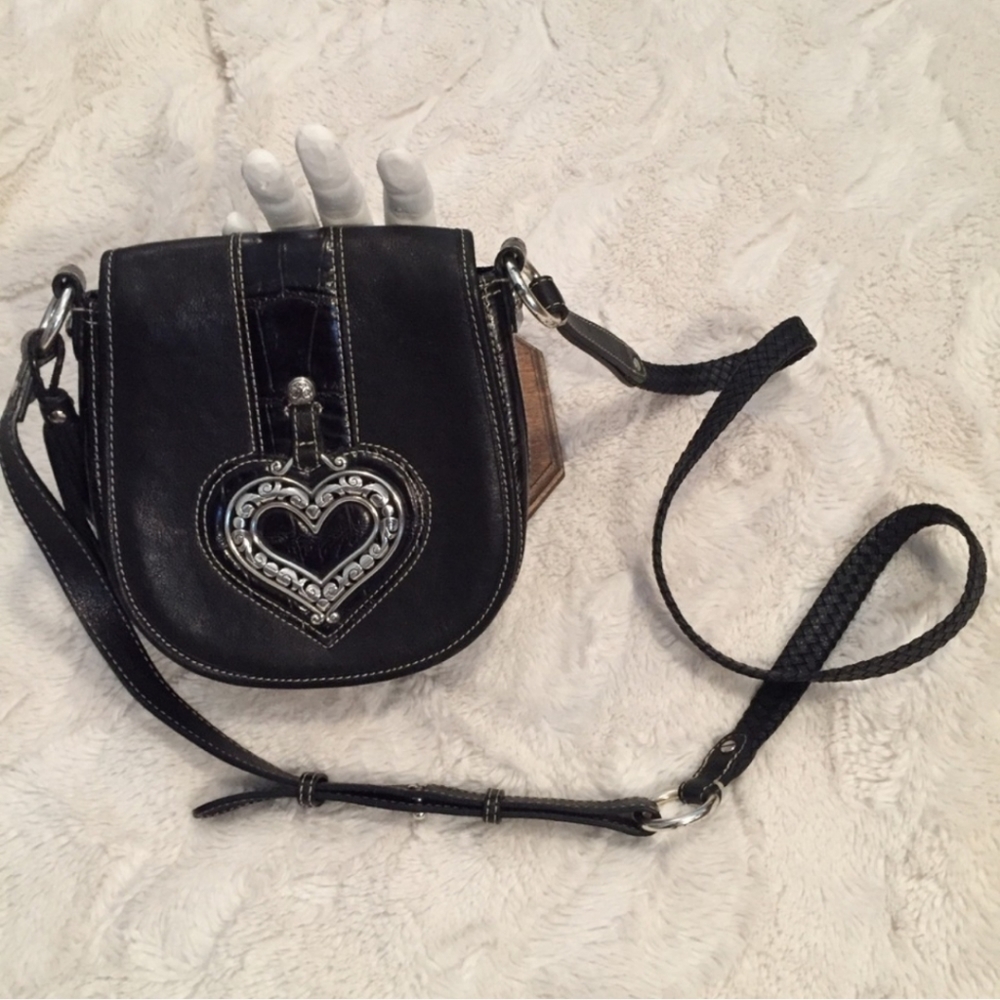 Brighton mini leather heart purse/wallet organizer